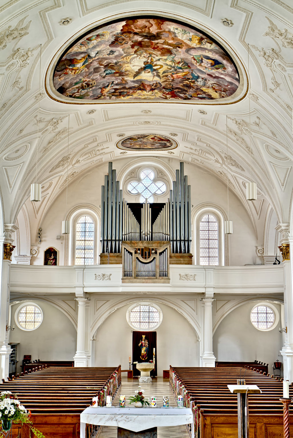Die neue Späth-Orgel im Hauptschiff